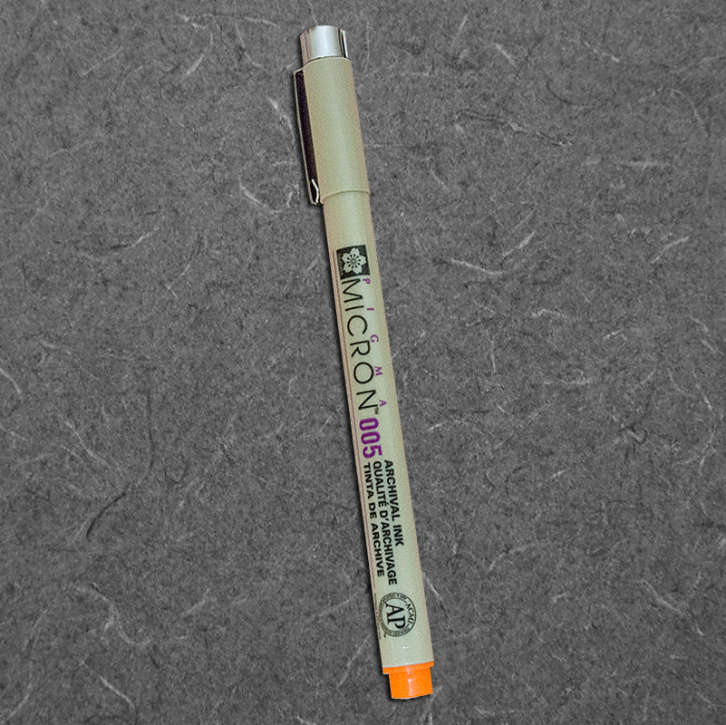 PEN-MICRON PIGMA-ORANGE .005