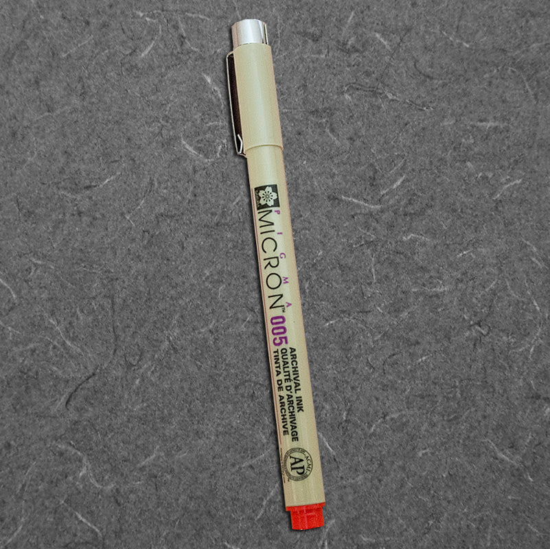 PEN-MICRON PIGMA-RED .005